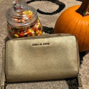 Gold Micheal Kors wallet